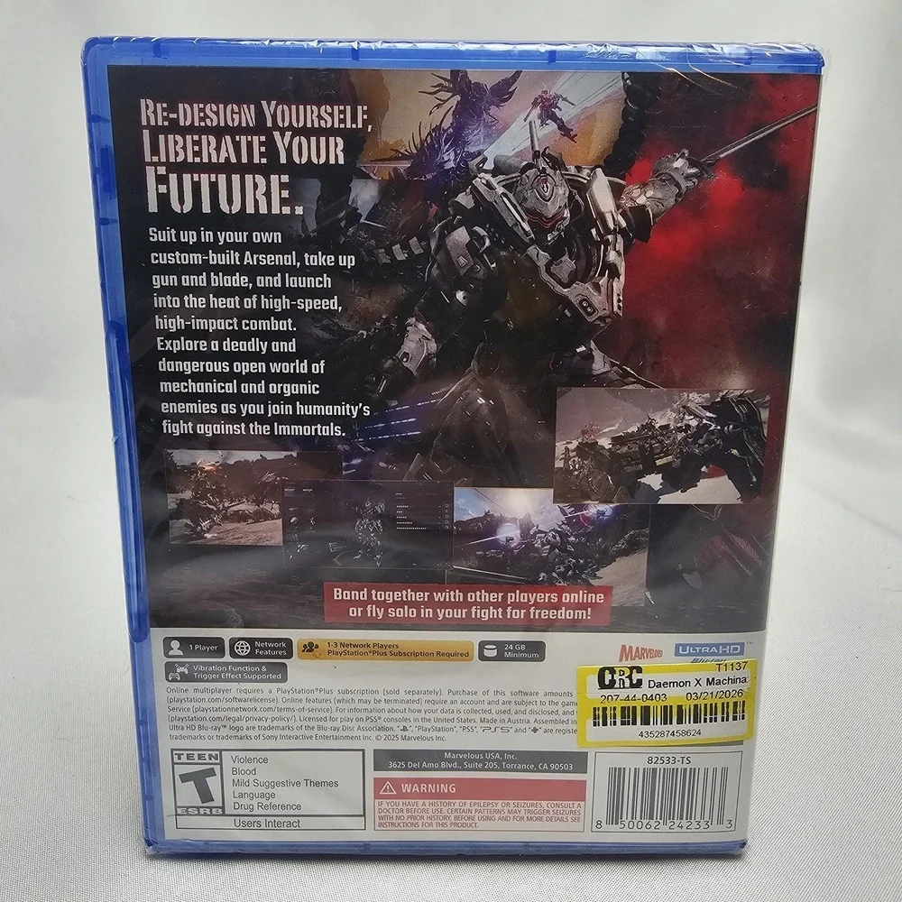 DAEMON X MACHINA TITANIC SCION BRAND NEW SEALED 2025 Authentic Playstation 5 PS5